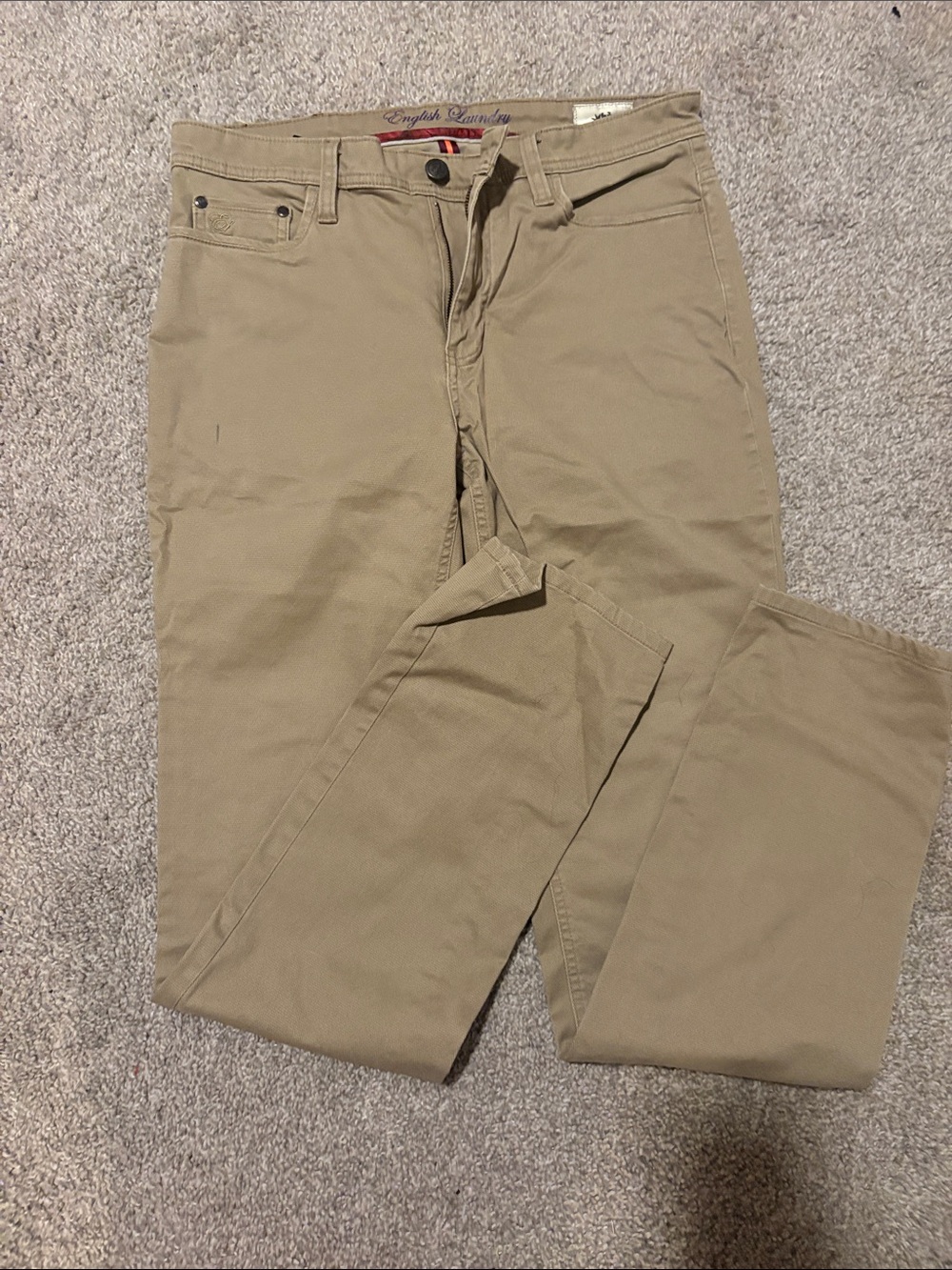 English Laundry Men's Tan Chino Pants